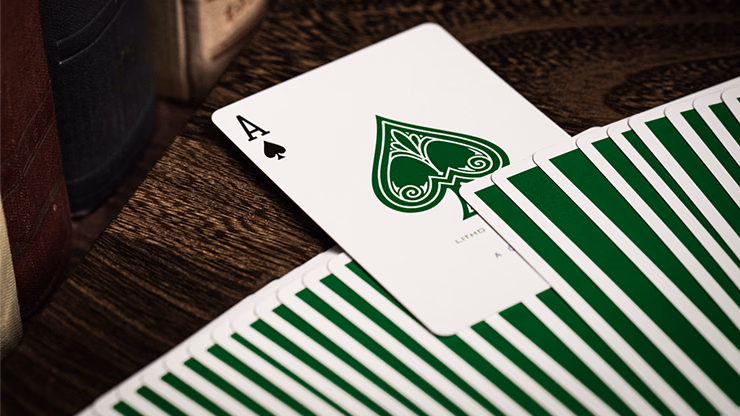 Jerry's Nugget (Felt Green) Marked Monotone Playing Cards - thumbnail 3