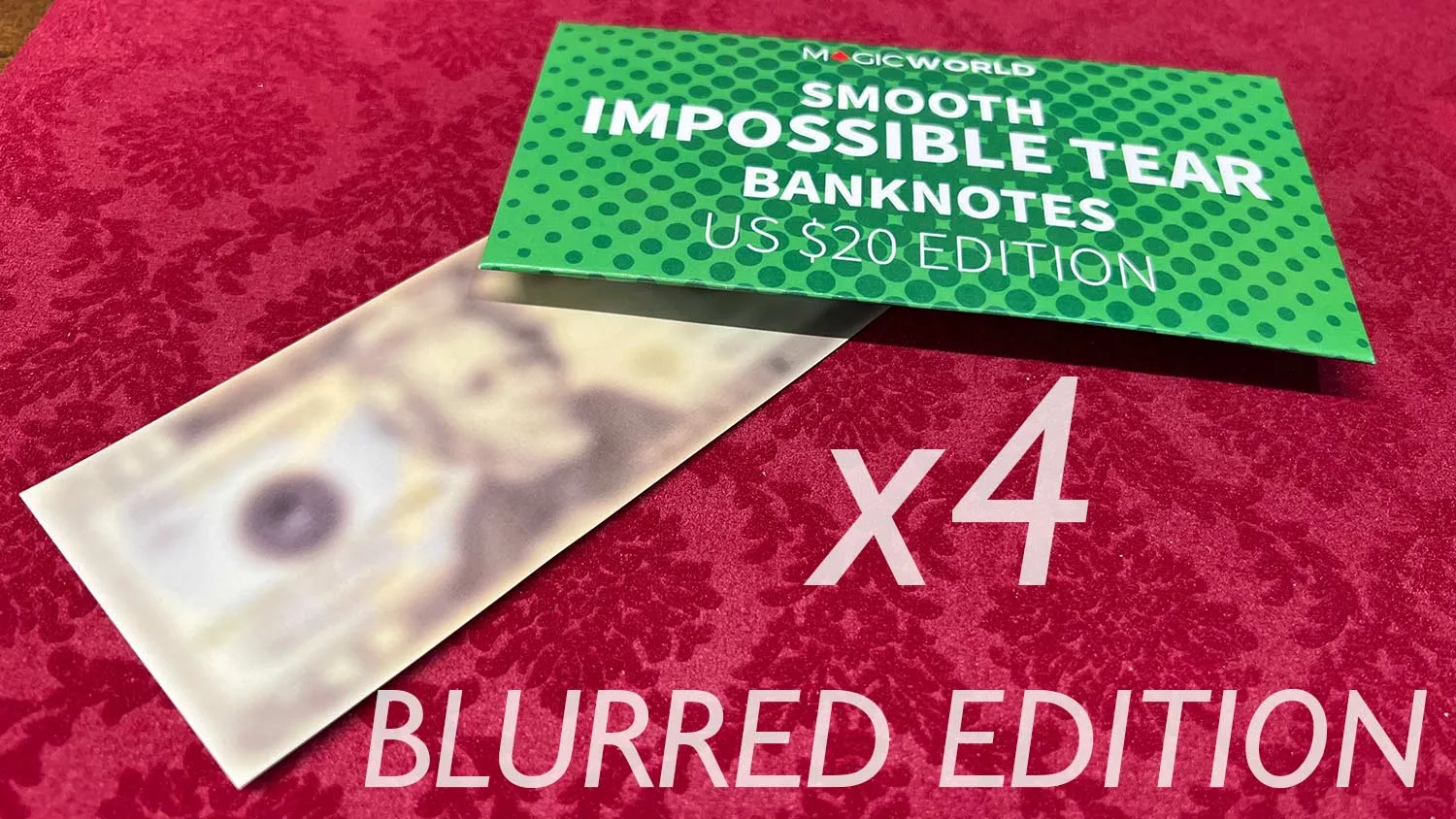 Impossible Tear US 20 Blurred Edition - magic trick
