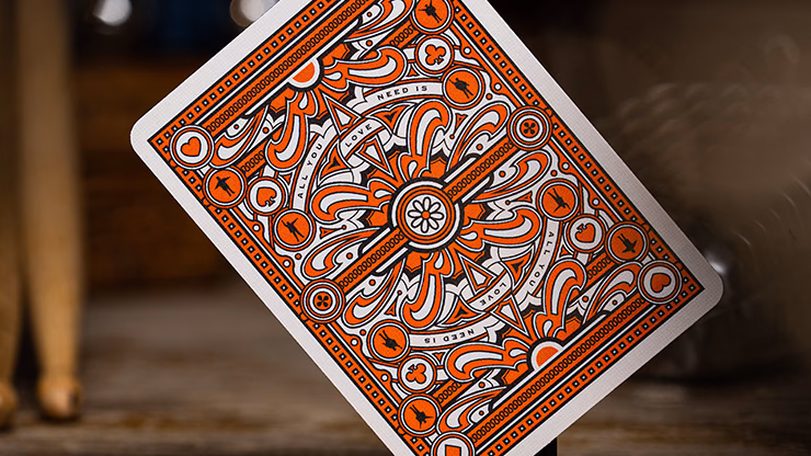 The Beatles (Orange) Playing Cards by theory11 - thumbnail 3