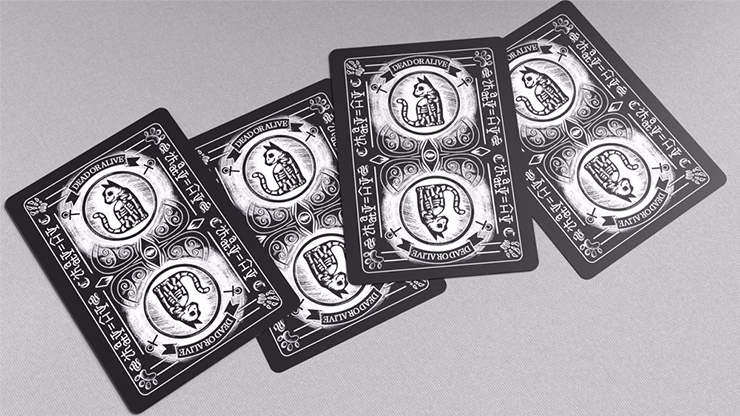 Schrodinger's Cat: Quantum Gilded Dead Black Playing Cards - thumbnail 4