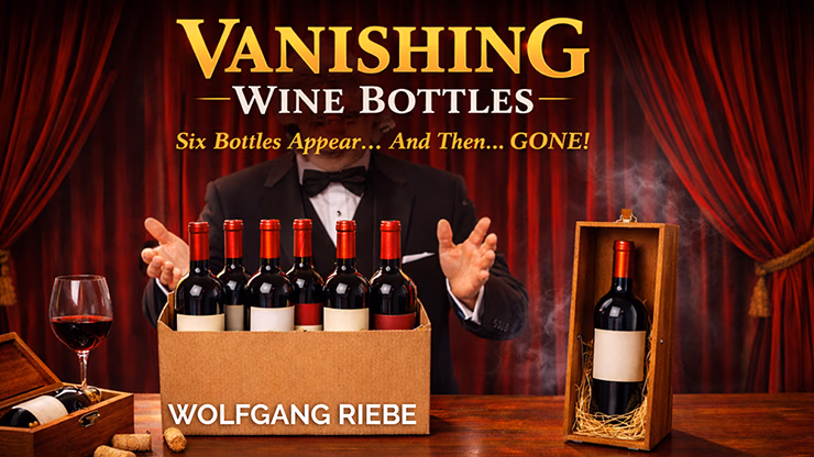 Vanishing Wine Bottles 2.0 by Wolfgang Riebe (Mixed Media DOWNLOAD) - magic trick