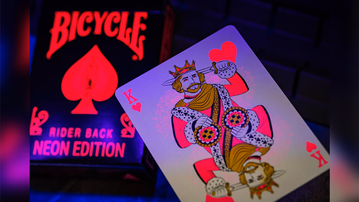 Bicycle Star-Fire Pink Neon Playing Cards - Image 2