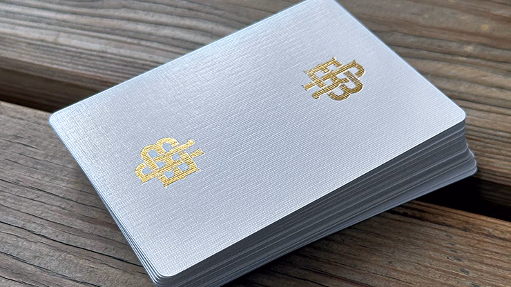 Gold Foil Monogram Playing Cards - thumbnail 4