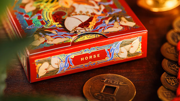Year of the Horse (Red) Playing Cards by TCC Fashion - thumbnail 5