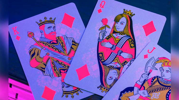 Bicycle Star-Fire Pink Neon Playing Cards - thumbnail 5