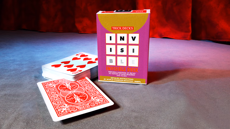 Invisible Deck Bicycle Mandolin (Red) - magic trick