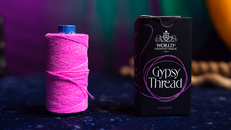 WGM UV GLOW GYPSY THREAD PINK REFILL SPOOL by Murphy's Magic - Trick - magic trick