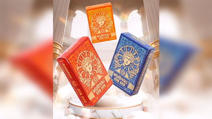 Sun God Greek Mythology Themed Blue Edition Playing Cards - thumbnail 5
