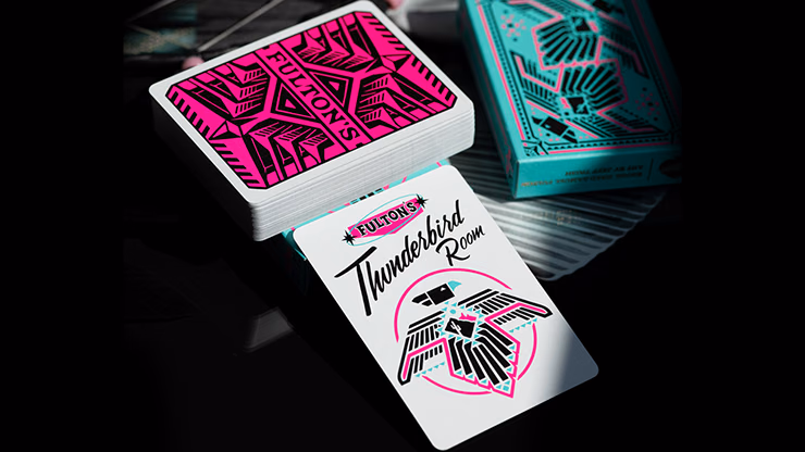 FULTON'S THUNDERBIRD ROOM TURQUOISE EDITION PLAYING CARDS - thumbnail 4