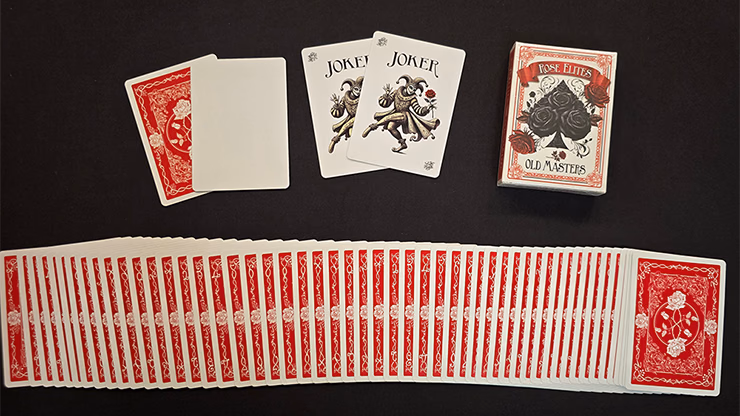 Rose Elites - Old Masters (Red) Marked Deck Playing Cards - thumbnail 3