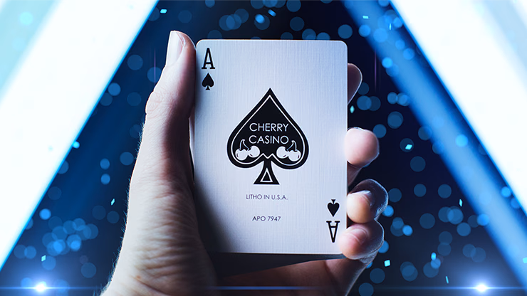 Cherry Casino Playing Cards (Tahoe Blue) by Pure Imagination Projects - thumbnail 4