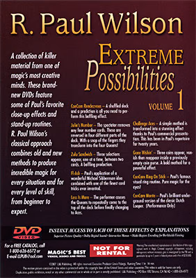 Extreme Possibilities Volume 1 by R. Paul Wilson - DVD - Image 2