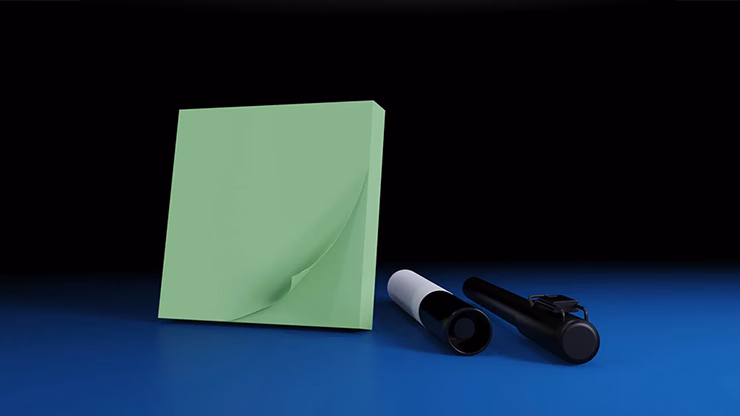 The Iarvel Magic Post-It Pad (Green) by Iarvel Magic - Image 2