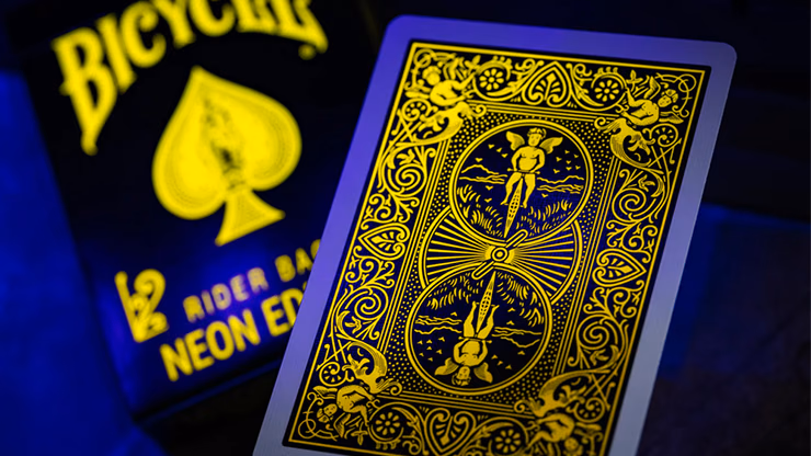 Bicycle Neon Rider Back Yellow-Starburst Deck Playing Cards - thumbnail 5