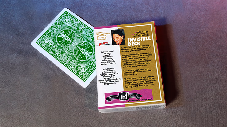 Invisible Deck Bicycle (Green) - thumbnail 4