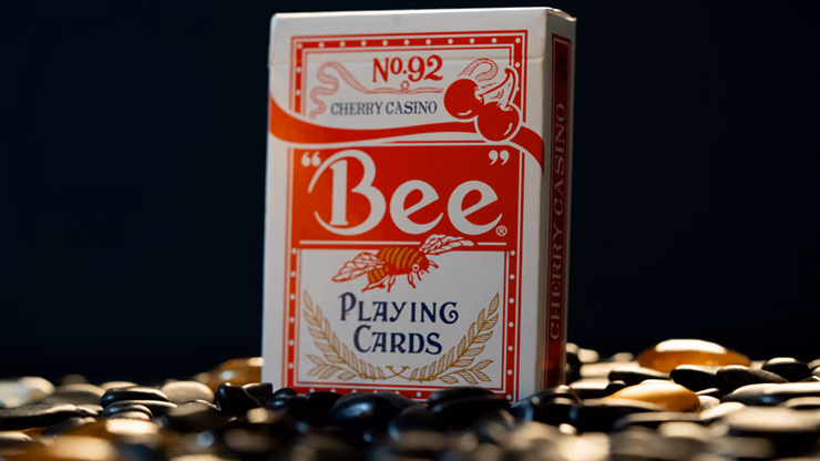 Limited Bee X Cherry (Red) Playing Cards - magic trick