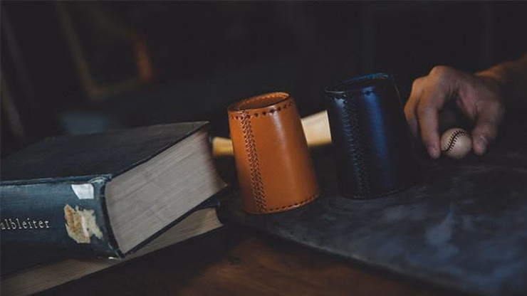 Leather Chop Cup with Balls (Brown) by TCC - thumbnail 4