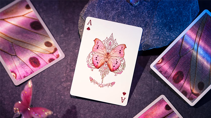 Morpho V2 (Pearl / Pink) Playing Cards by TCC Fashion - thumbnail 5