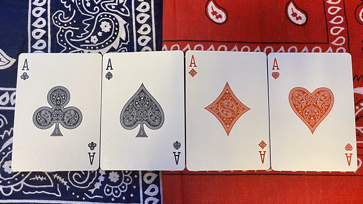 Bicycle Bandana (Red) Playing Cards - thumbnail 3