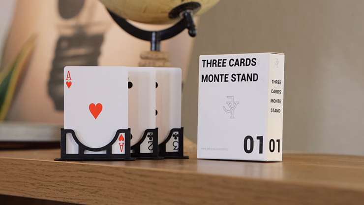 Three Cards Monte Stand RED (Gimmicks and Online Instruction) by Jeki Yoo - Trick - thumbnail 3