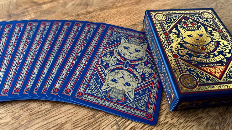 Neko Royal Blue Playing Cards - Image 2
