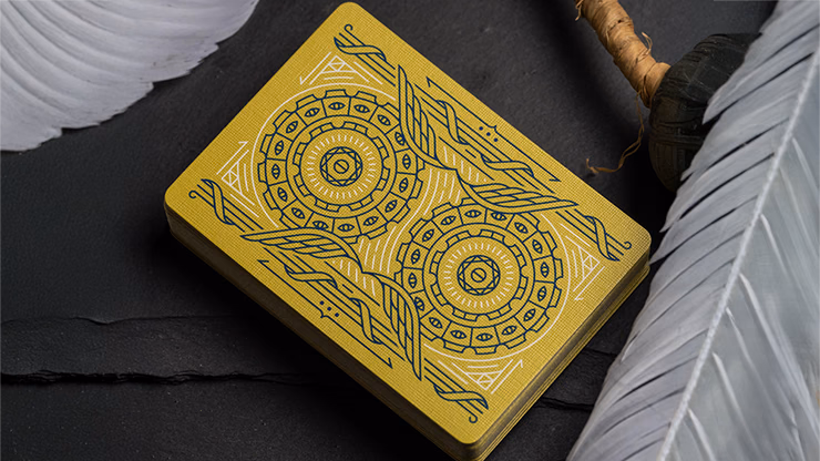 Celestial Valor Playing Cards by Giovanni Meroni(greenish yellow) - thumbnail 3