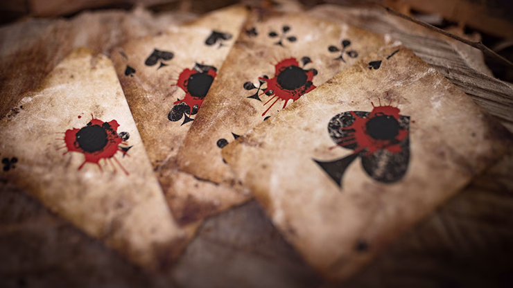 Deadwood Marked (Red) Playing Cards by Matthew Wright and Mark Bennett - thumbnail 4