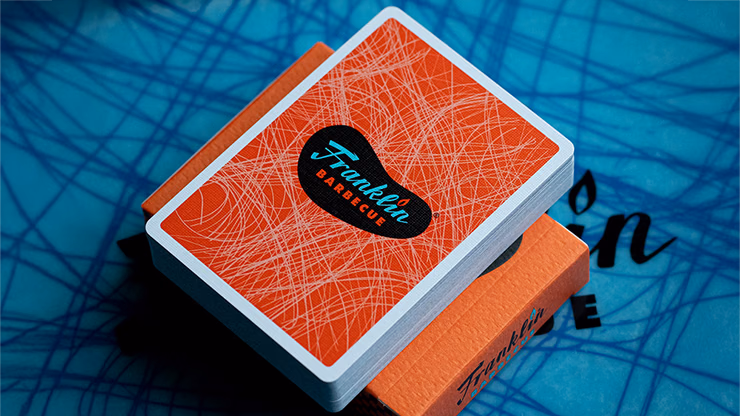 FRANKLIN BBQ CLASSIC ORANGE PLAYING CARDS - thumbnail 3