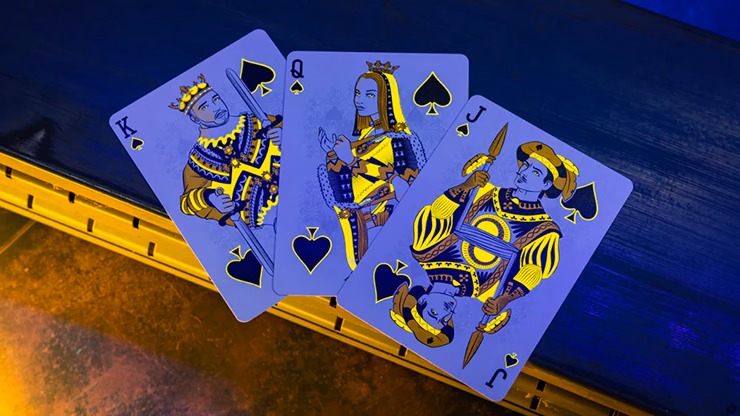 Bicycle Neon Rider Back Yellow-Starburst Deck Playing Cards - thumbnail 4