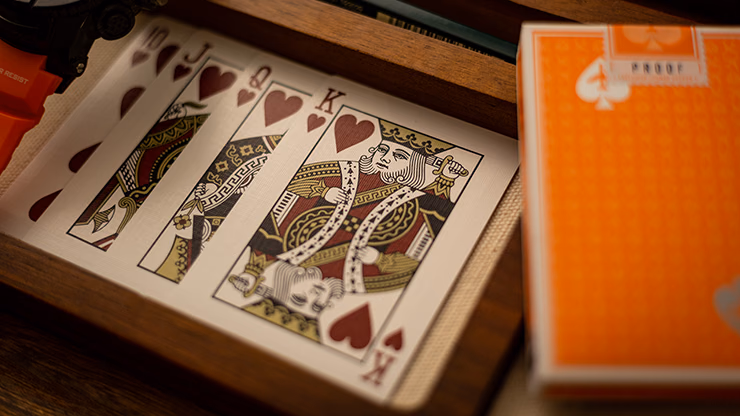 Lounge Edition in Hangar (Orange) with Limited Back by Jetsetter Playing Cards - thumbnail 5
