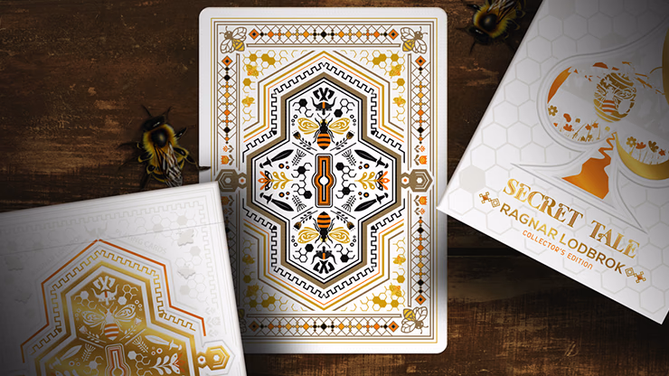 Secret Tale Ragnar MINI White Bee Playing Cards - thumbnail 4