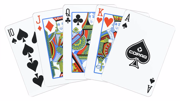 Copag Unique Plastic Playing Cards Poker Size Regular Index Gray and Purple Double-Deck Set - Image 2
