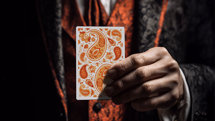 Paisley Ton sur Ton Poudre Orange workers Deck - thumbnail 4