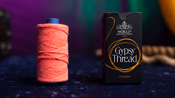 WGM UV GLOW GYPSY THREAD ORANGE REFILL SPOOL by Murphy's Magic - Trick - magic trick