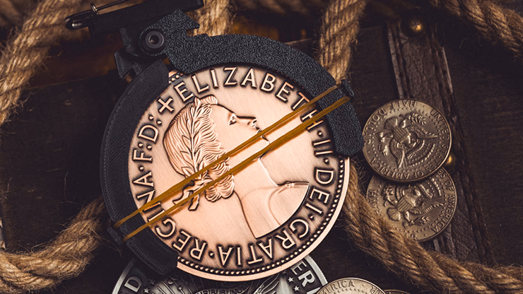L Holder (Single Jumbo Coin 2.7"-3.2") by Long Long & Bacon Magic - Image 2