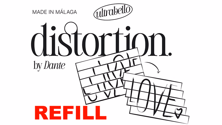 Distortion (Refill, 25 pieces) by Dante and Ultrabello - magic trick