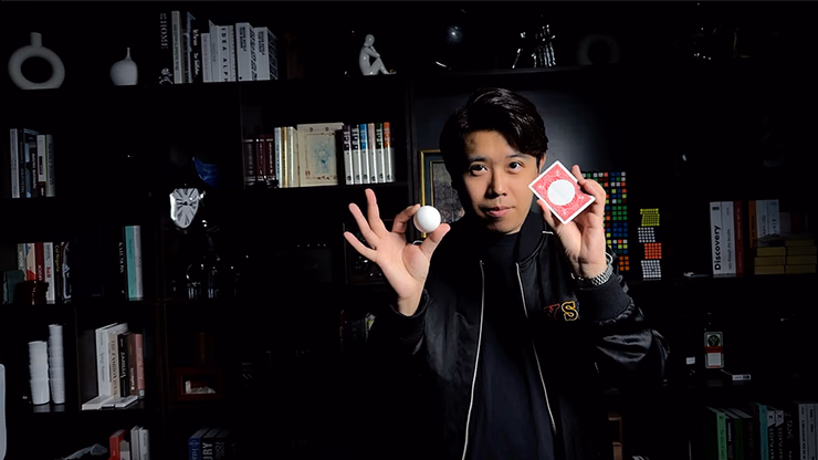 Ball on Card (Red) by Bond Lee & MS Magic - thumbnail 4