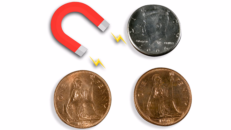 Magnetic Scotch and Soda English Penny by Eagle Coins - Image 2