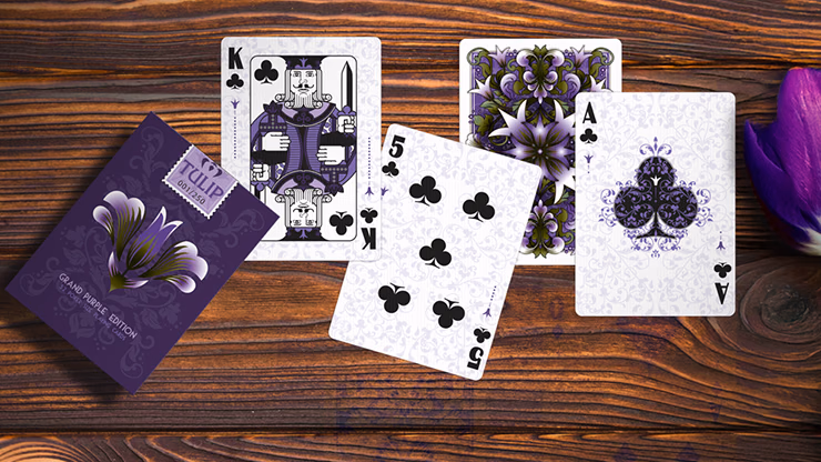 Grand Tulip Purple Playing Cards by Dutch Card House Company - thumbnail 5