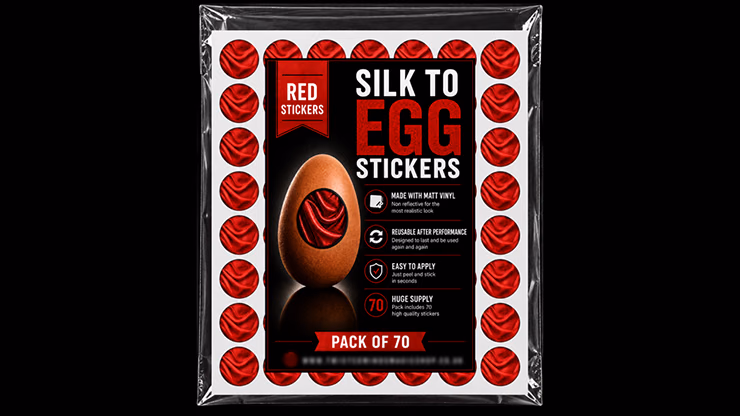 Silk to Egg Stickers (RED) Pack of 70 - Image 2