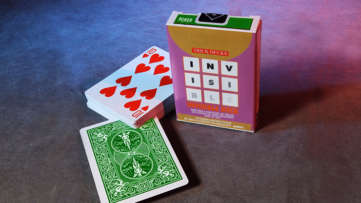 Invisible Deck Bicycle (Green) - magic trick
