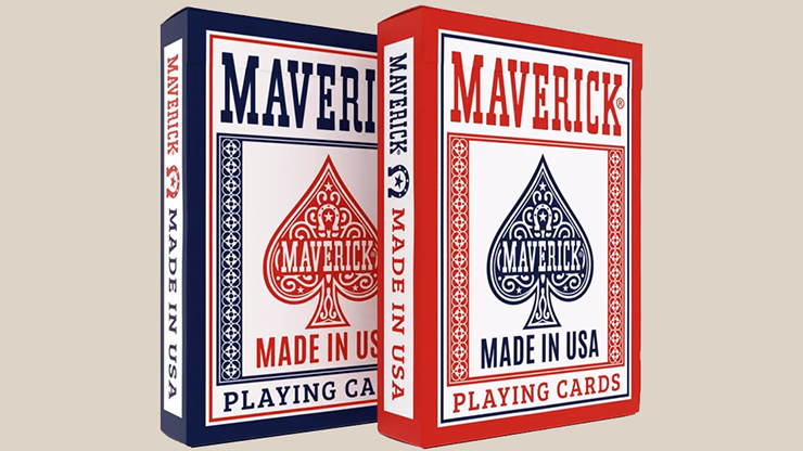 Maverick Made in the USA (Red) Playing Cards - thumbnail 4