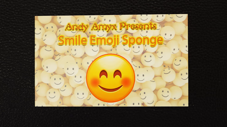 Sponge Emoji SMILE FACE (4PK.) by Andy Amyx- Trick - magic trick
