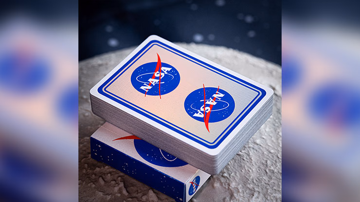 NASA HOLOGRAPHIC FOIL "MEATBALL" LOGO PLAYING CARDS - thumbnail 6