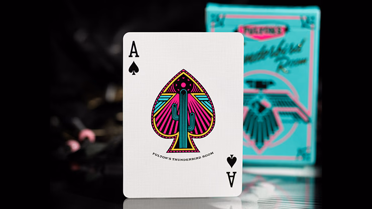 FULTON'S THUNDERBIRD ROOM TURQUOISE EDITION PLAYING CARDS - thumbnail 5