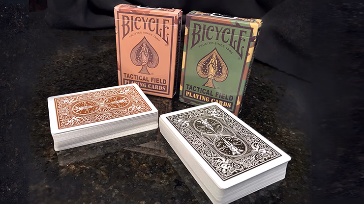 Bicycle Tactical Field Green Camo/Brown Camo (6 Decks) by US Playing Card Co - thumbnail 6