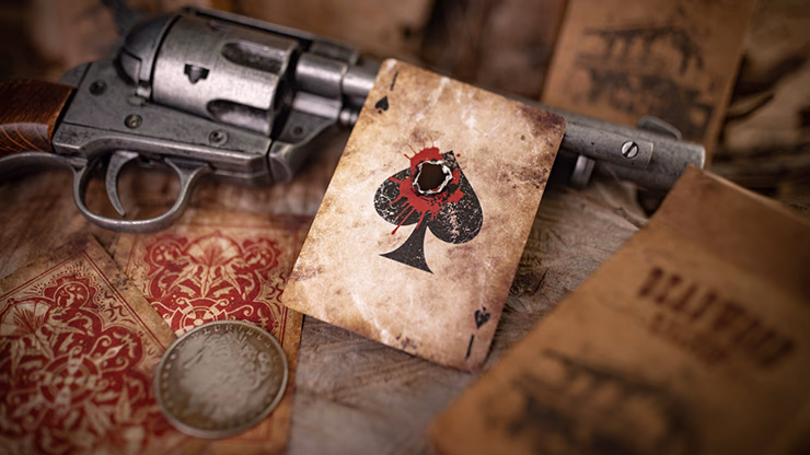 Deadwood Marked (Red) Playing Cards by Matthew Wright and Mark Bennett - Image 2