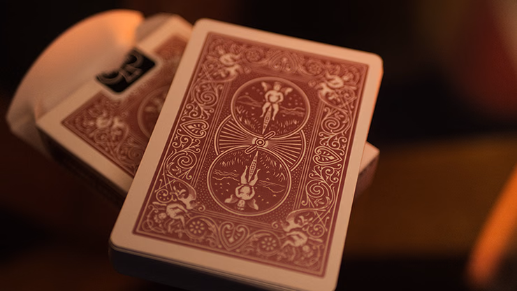 Bicycle Metallic Ruby Playing Cards - Image 2