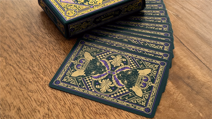Neko Royal Green Playing Cards - Image 2