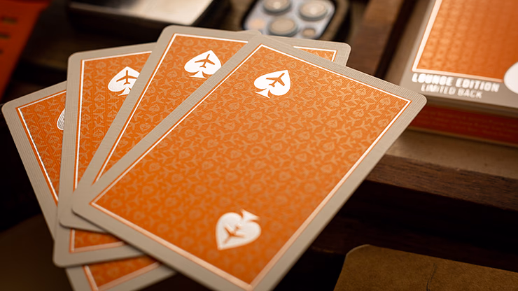 Lounge Edition in Hangar (Orange) with Limited Back by Jetsetter Playing Cards - thumbnail 3
